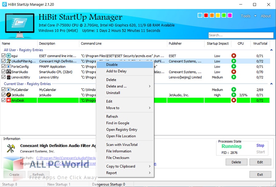HiBit Startup Manager 2 Free Download