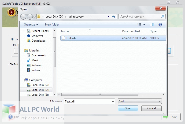 SysInfoTools VDI Recovery 22 Free Download