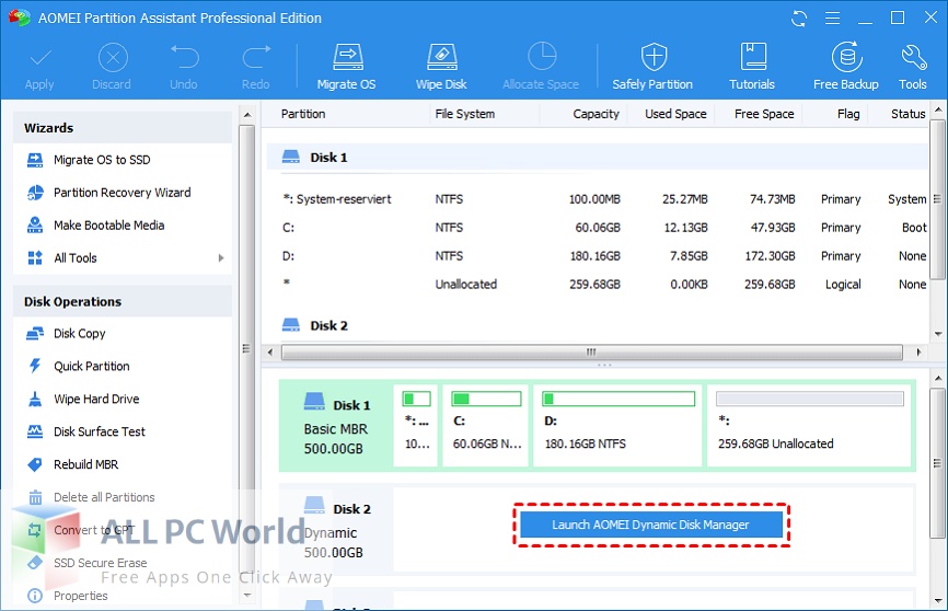 AOMEI Dynamic Disk Manager Free Download