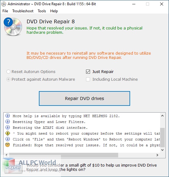 DVD Drive Repair 9 Free Download