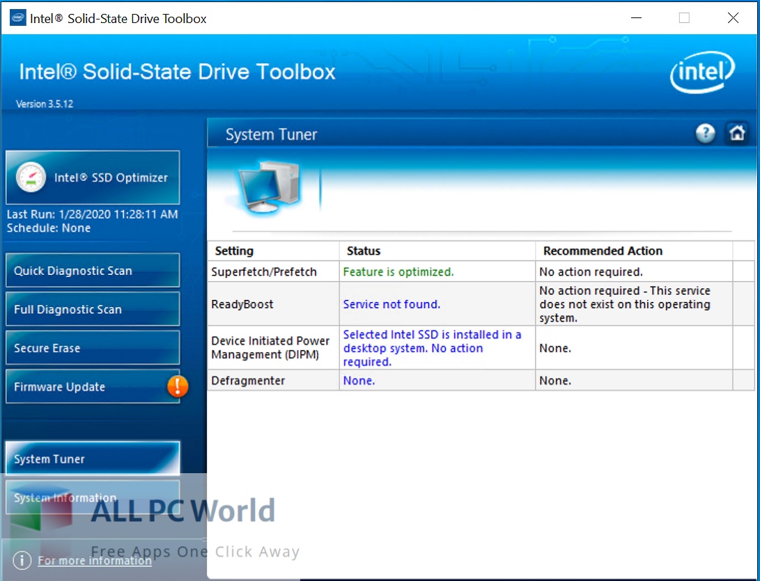 Intel Solid State Drive (SSD) Toolbox 3 Download