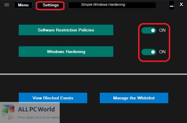 Simple Windows Hardening 2 Free Download
