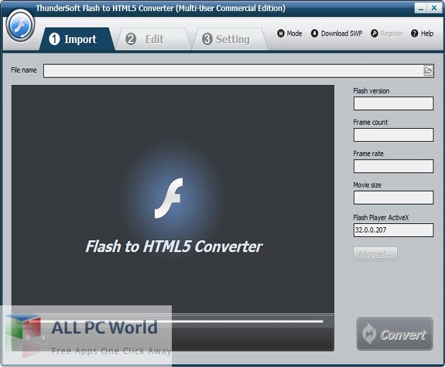 ThunderSoft Flash to HTML5 Converter 5 Free Download