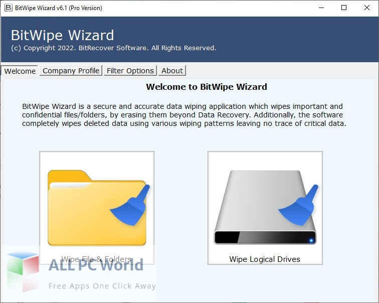 BitRecover BitWipe Wizard 6 Free Download
