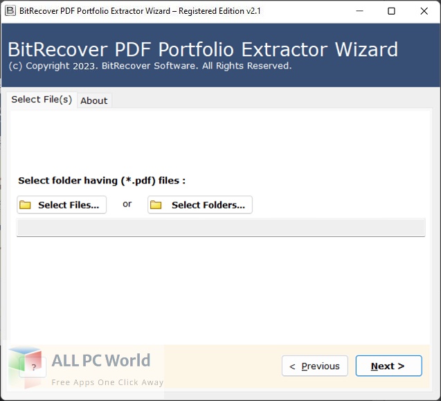 BitRecover PDF Portfolio Extractor Wizard 2 Download