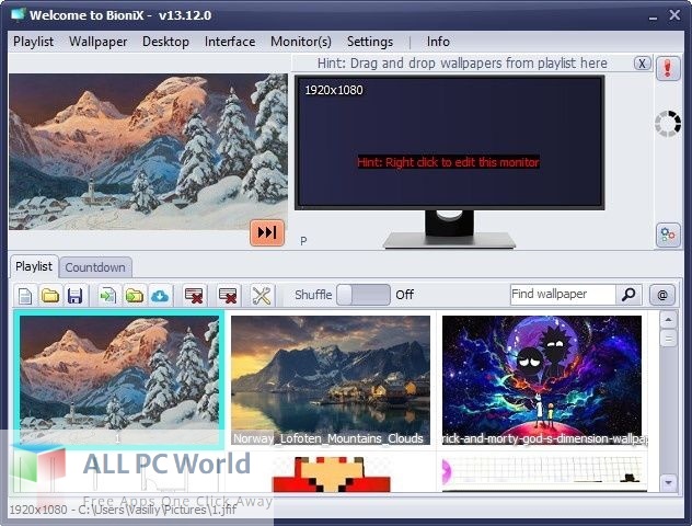 BioniX Desktop Wallpaper Changer Pro Free Download