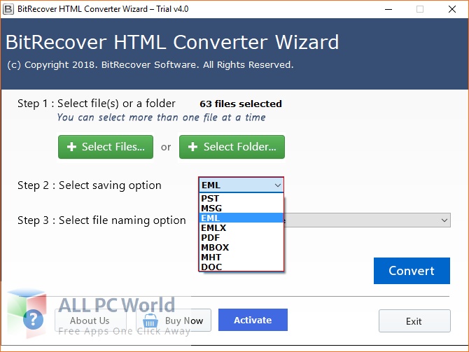 BitRecover HTML Converter Wizard 4 Download