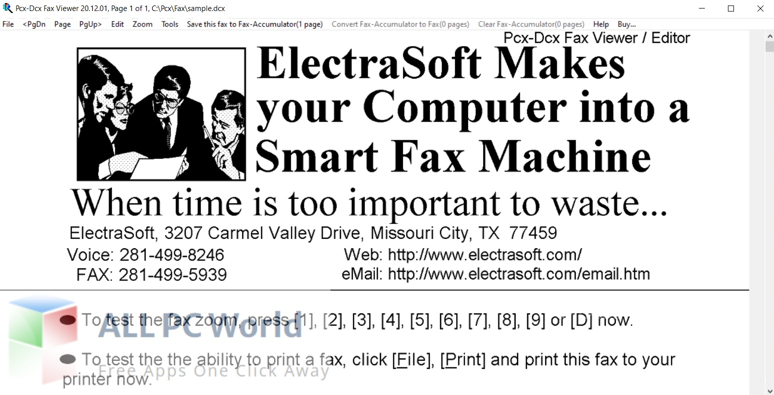 ElectraSoft Pcx-Dcx Fax Viewer 23 Free Download