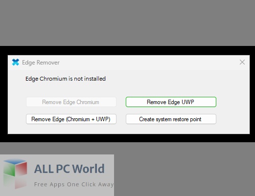 Microsoft Edge Remover 2 Free Download