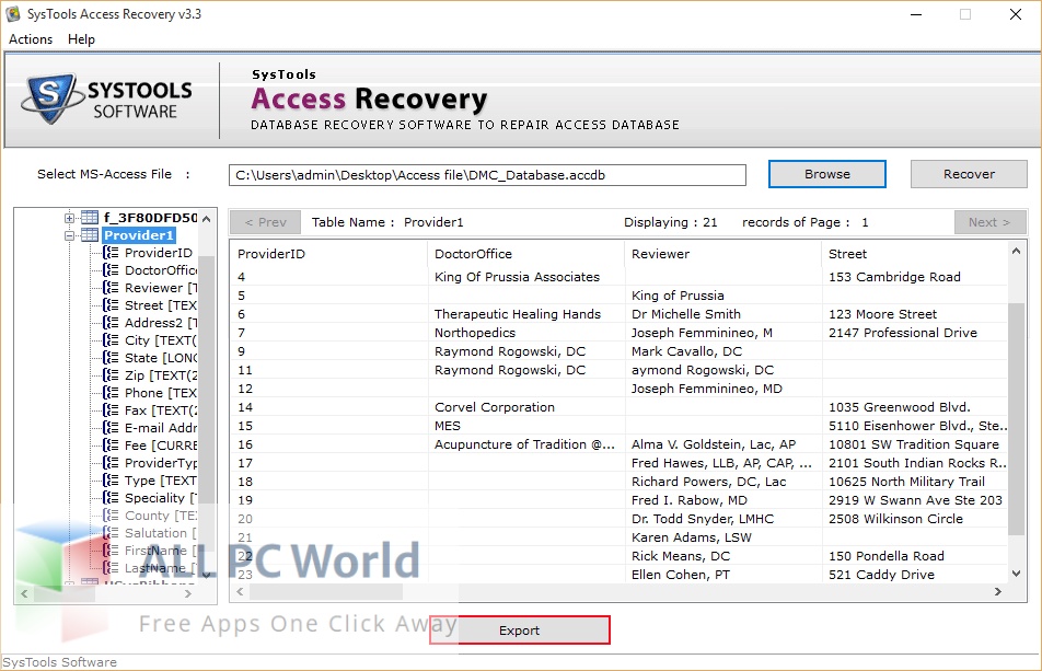 SysTools Access Recovery 5 Free Download