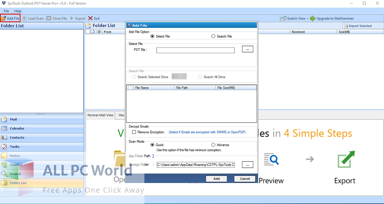SysTools Outlook PST Viewer Pro Plus 7 Free Download