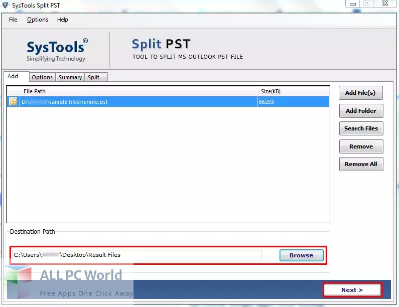SysTools Split PST 8 Free Download