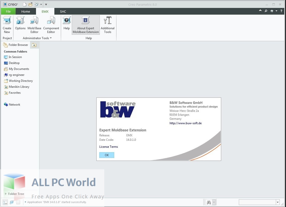 BUW EMX 14 for Creo Free Download