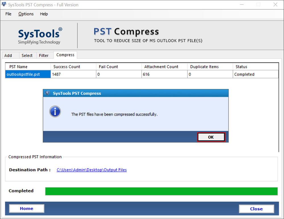 SysTools PST Compress 4 Download