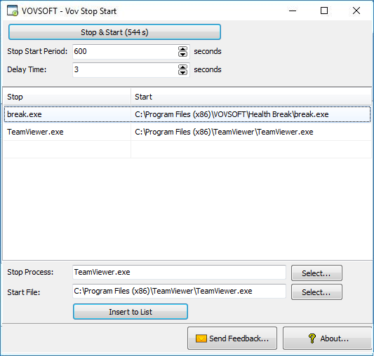 VovSoft Stop Start Free Download