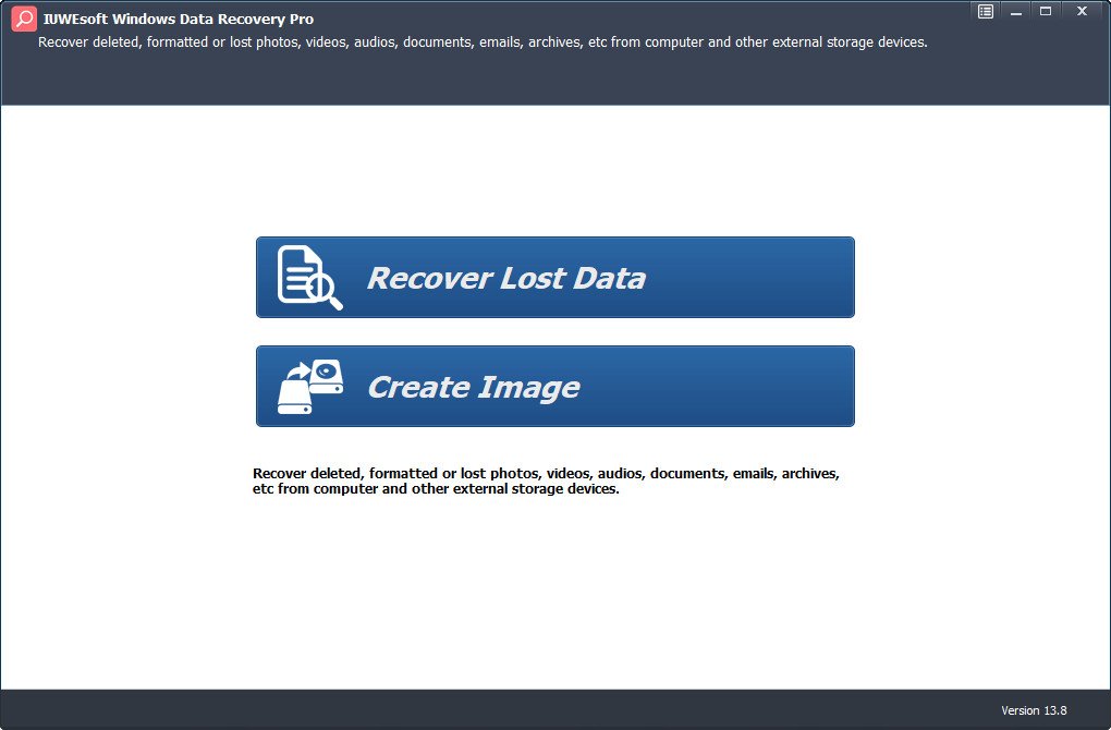 IUWEsoft Windows Data Recovery Pro 13 Free Download