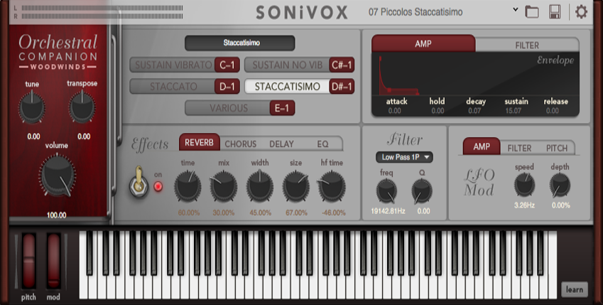 SONiVOX Orchestral Companion Woodwinds Free Download