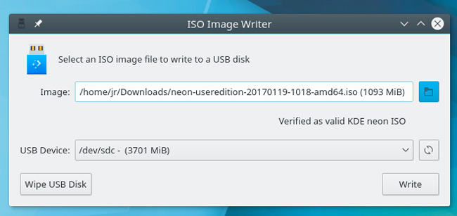 KDE ISO Image Writer Download