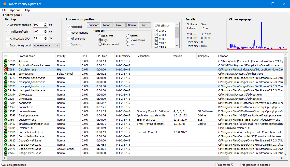 3delite Process Priority Optimizer 2 Free Download