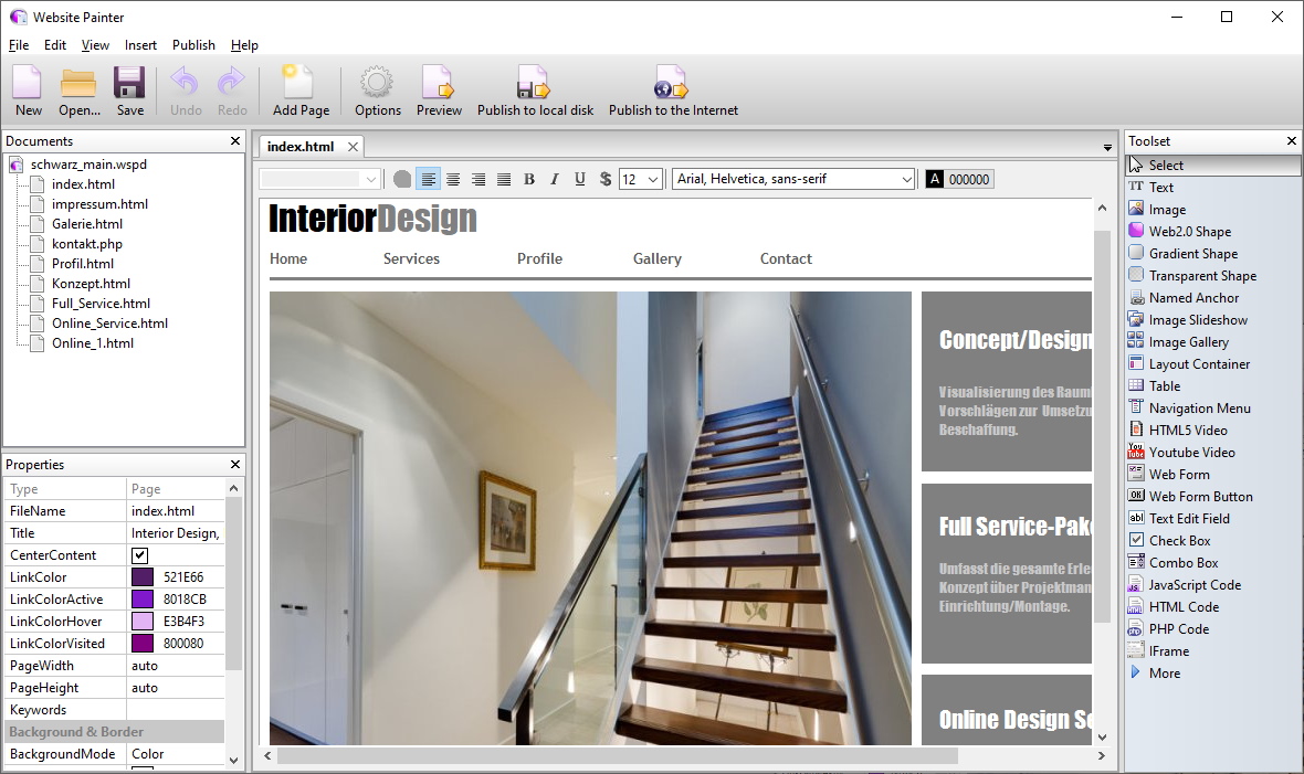 Ambiera WebsitePainter 3 Free Download