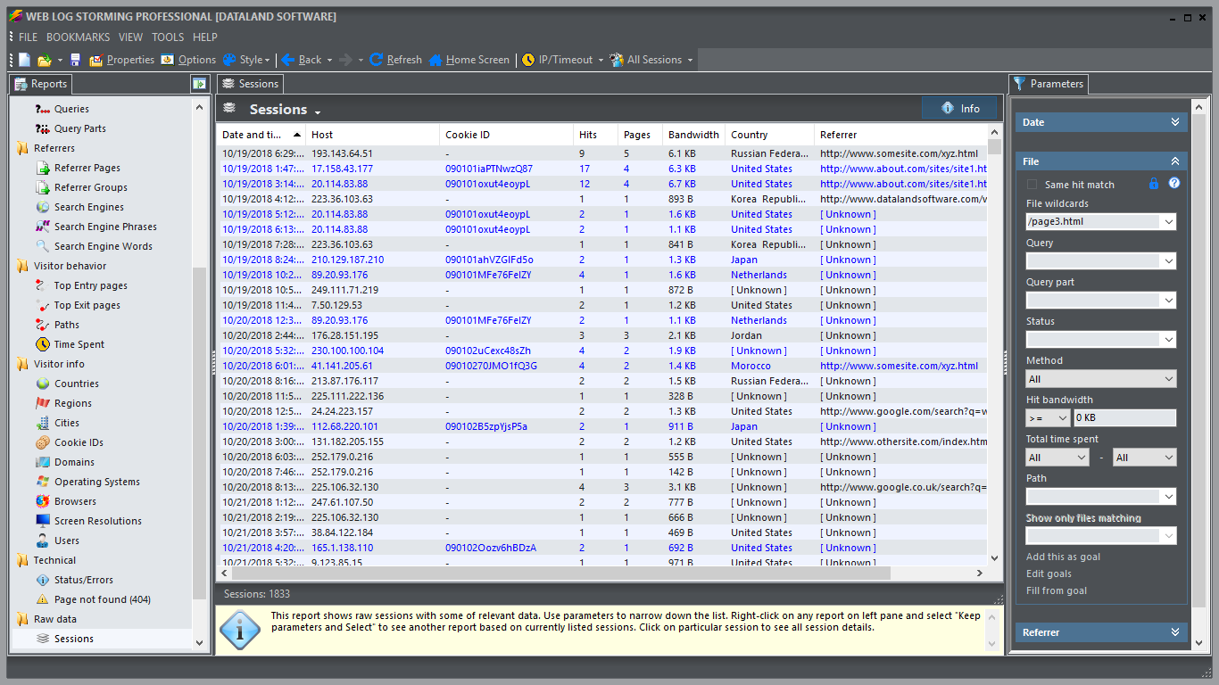 Dataland Web Log Storming 3 Free Download