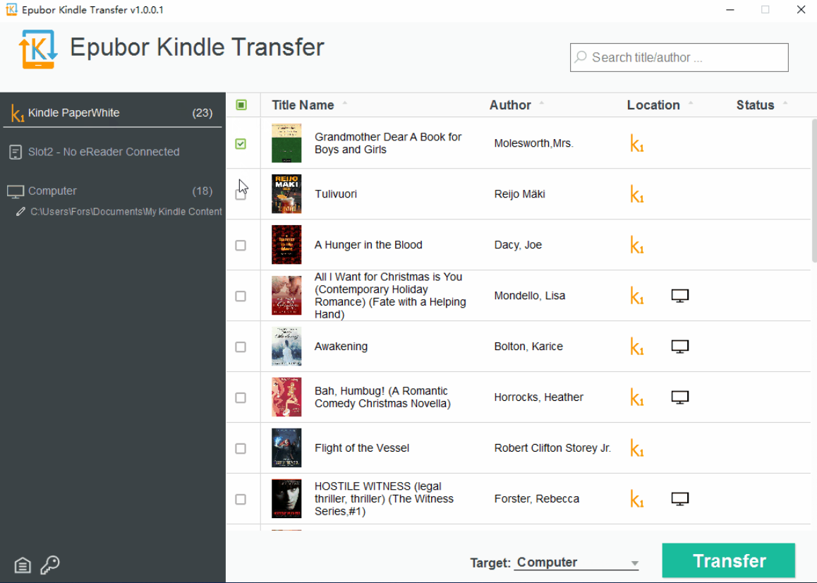 Epubor Kindle Transfer Free Download