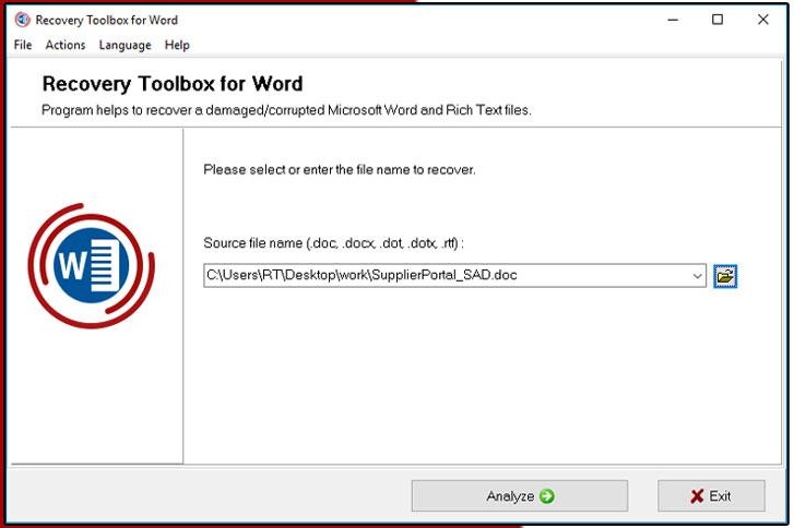 Recovery Toolbox for Word 4 Free Download