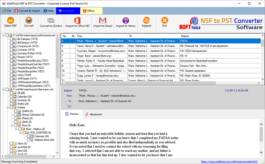 eSoftTools NSF to PST Converter 9 Free Download