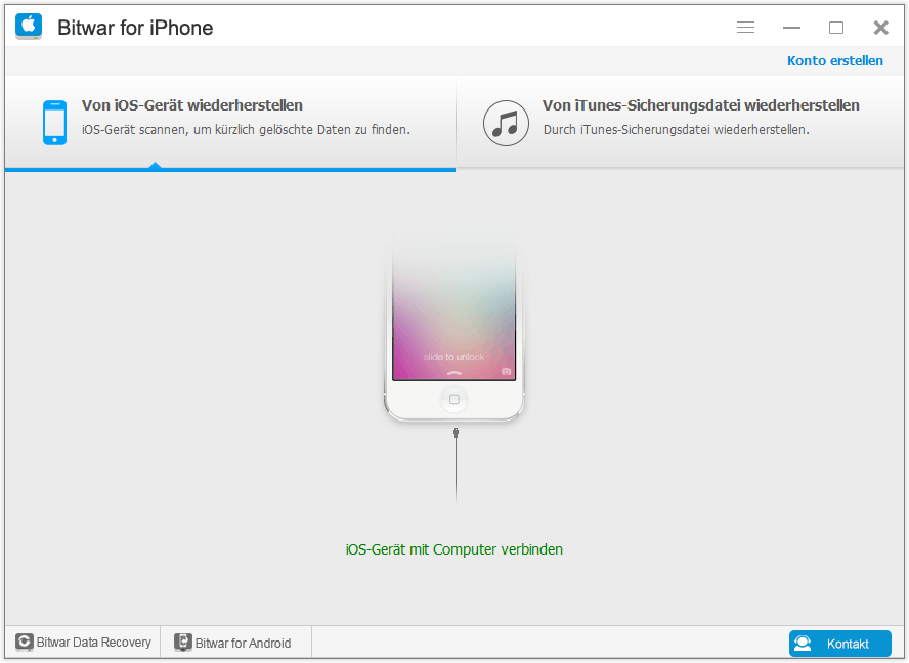 Bitwar iPhone Data Recovery 2024 Free Download