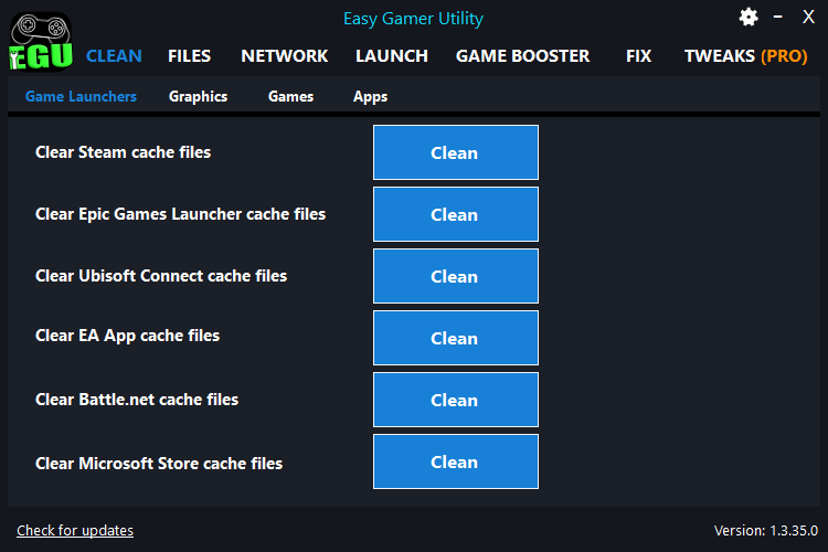 Easy Gamer Utility PRO 1.3.78 free download
