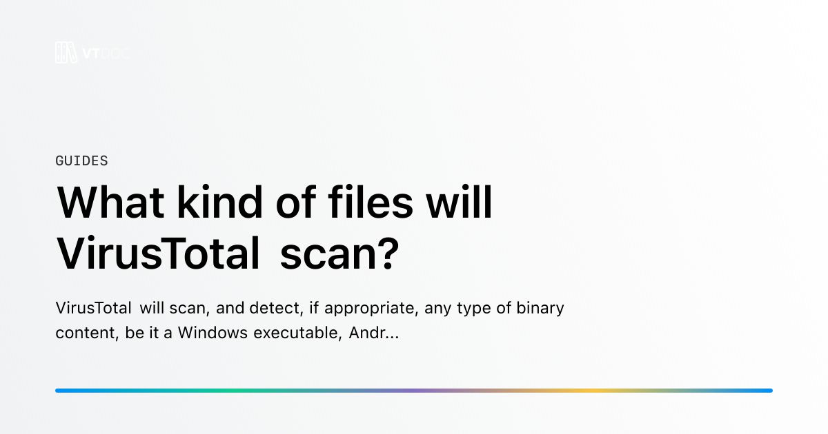 VirusTotal Scanner Free Download