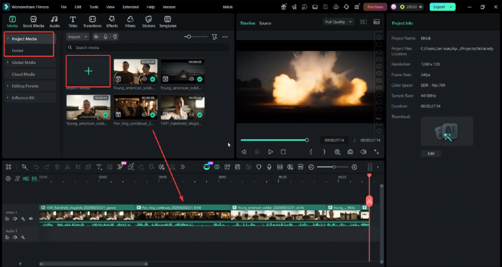 remove object from video with filmora