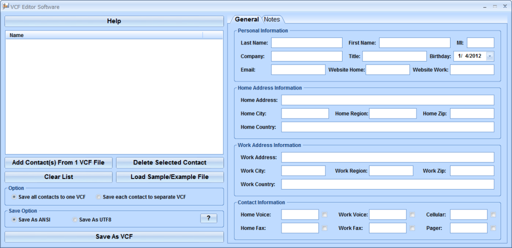 Download VovSoft VCF Editor Free